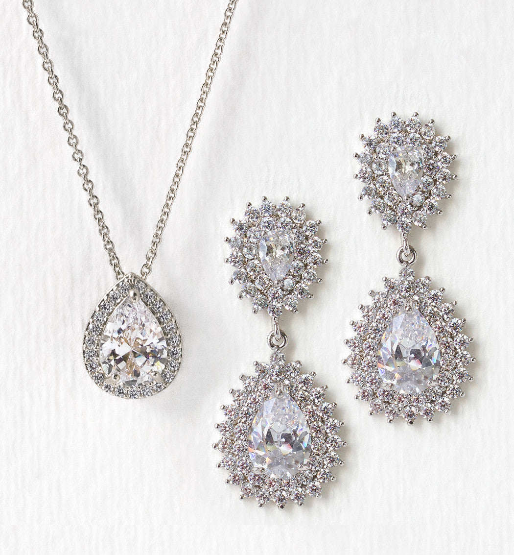 Radiant 18K White Gold Jewelry Set | Mix Mix Style [Hot Seller]-Mix MIx Style