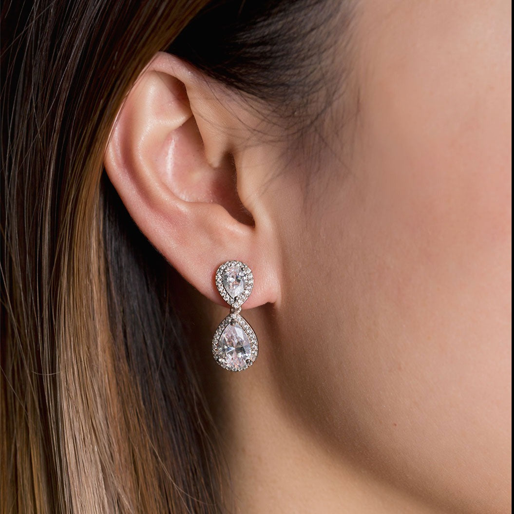 Classic 18K White Gold Jewelry Set | Mix Mix Style [Hot Seller]-Mix MIx Style