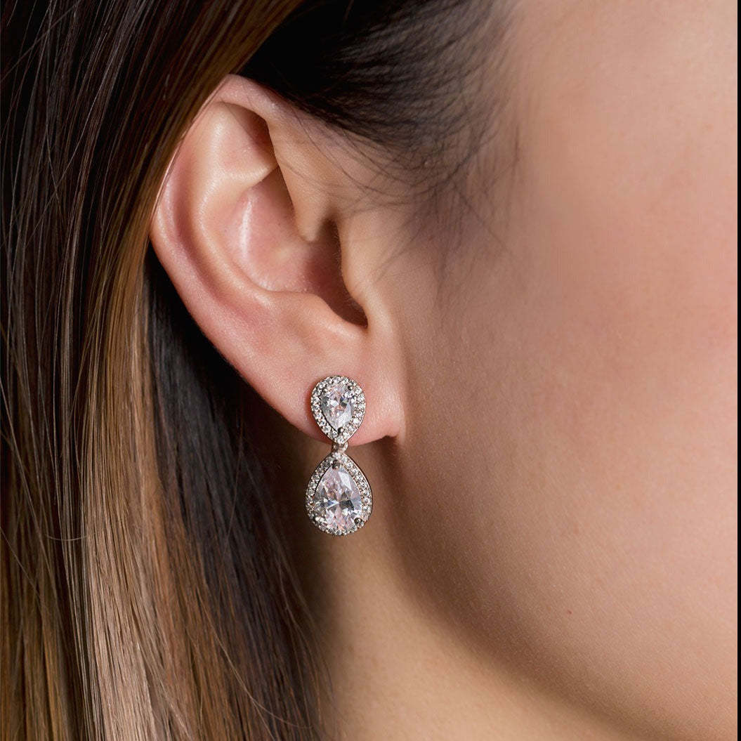 Classic 18K White Gold Jewelry Set | Mix Mix Style [Hot Seller]-Mix MIx Style