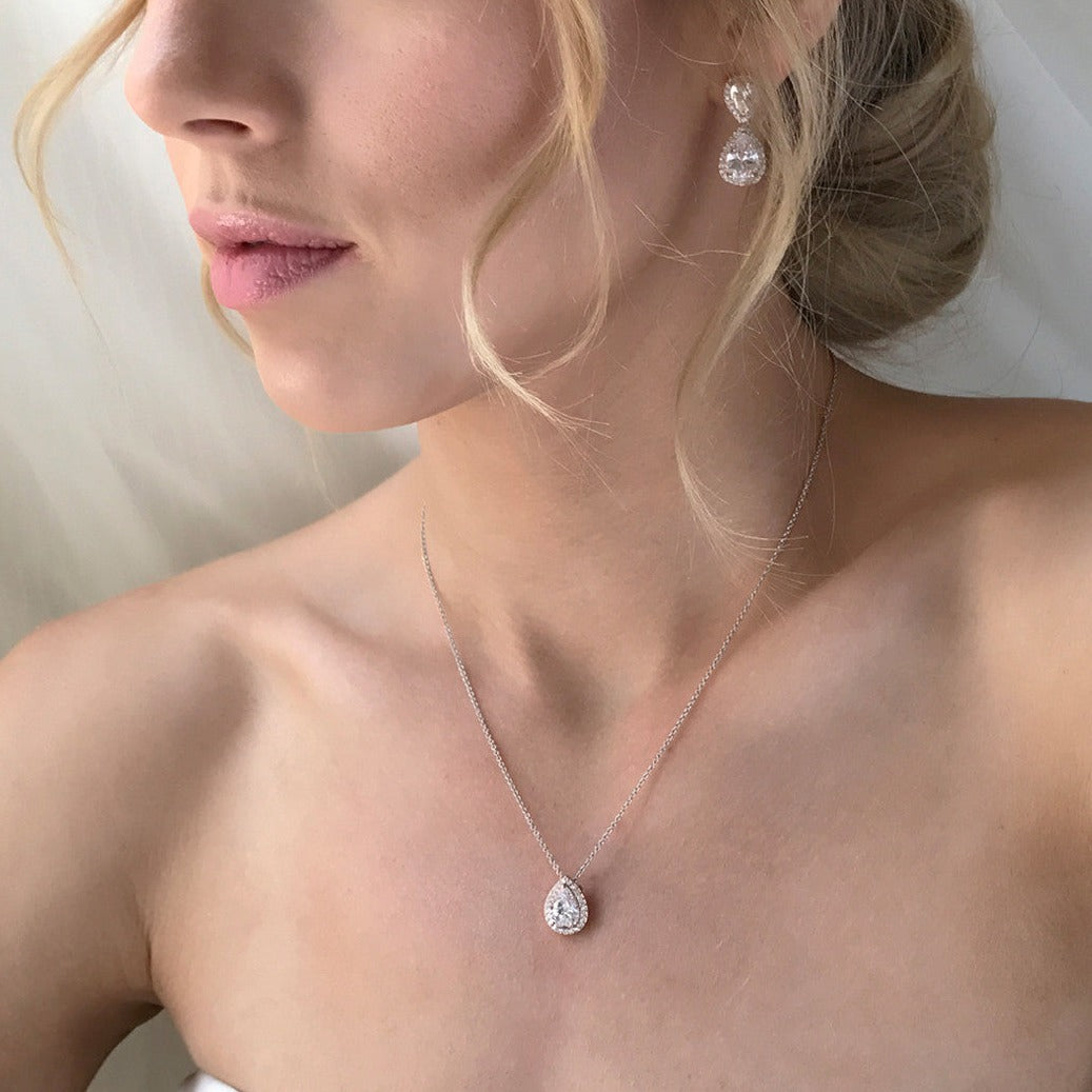 Classic 18K White Gold Jewelry Set | Mix Mix Style [Hot Seller]-Mix MIx Style