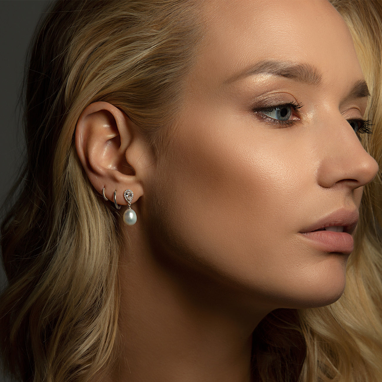 Akoya Pearl Drop Moissanite s925 Sterling Silver Earrings | Mix Mix Style [Hot Seller]-Mix MIx Style