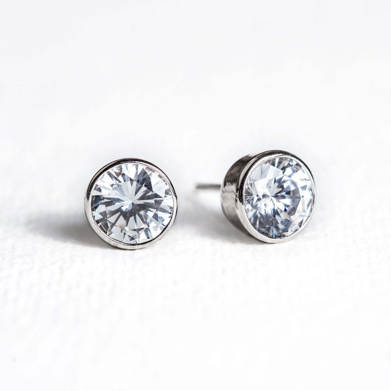 Solitaire Moissanite Stud s925 Sterling Silver Earrings | Mix Mix Style [Hot Seller]-Mix MIx Style