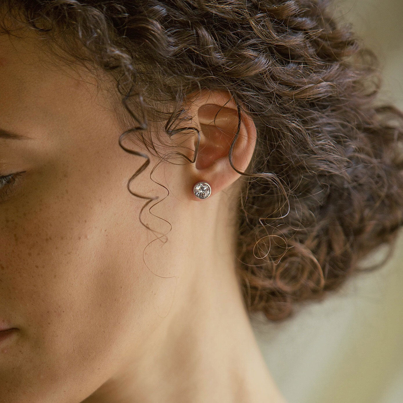 Solitaire Moissanite Stud s925 Sterling Silver Earrings | Mix Mix Style [Hot Seller]-Mix MIx Style