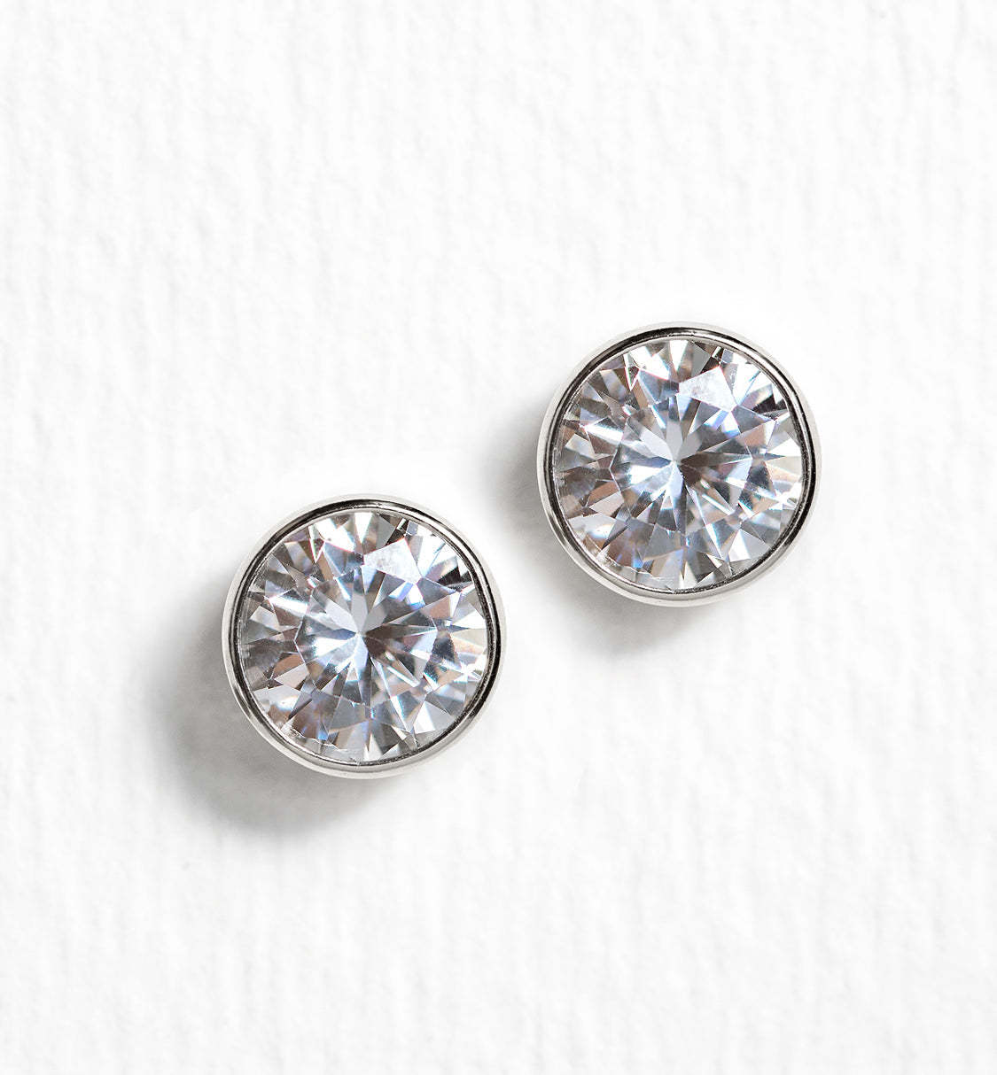 Solitaire Moissanite Stud s925 Sterling Silver Earrings | Mix Mix Style [Hot Seller]-Mix MIx Style