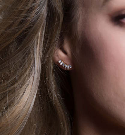 Crystal Wing 18K Gold Plated Earrings | Mix Mix Style [Hot Seller]-Mix MIx Style