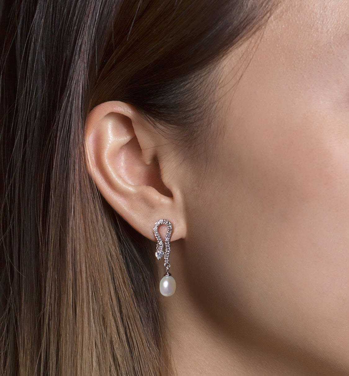 White Vintage Pearl 18K White Gold Earrings | Mix Mix Style [Hot Seller]-Mix MIx Style