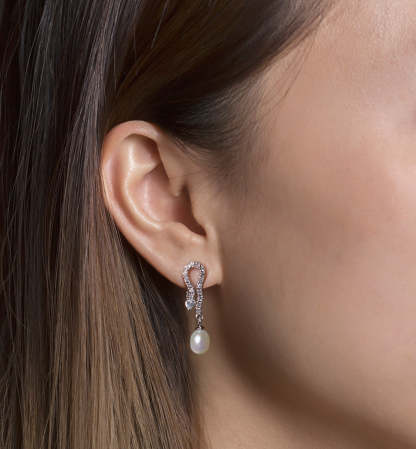 White Vintage Pearl 18K White Gold Earrings | Mix Mix Style [Hot Seller]-Mix MIx Style