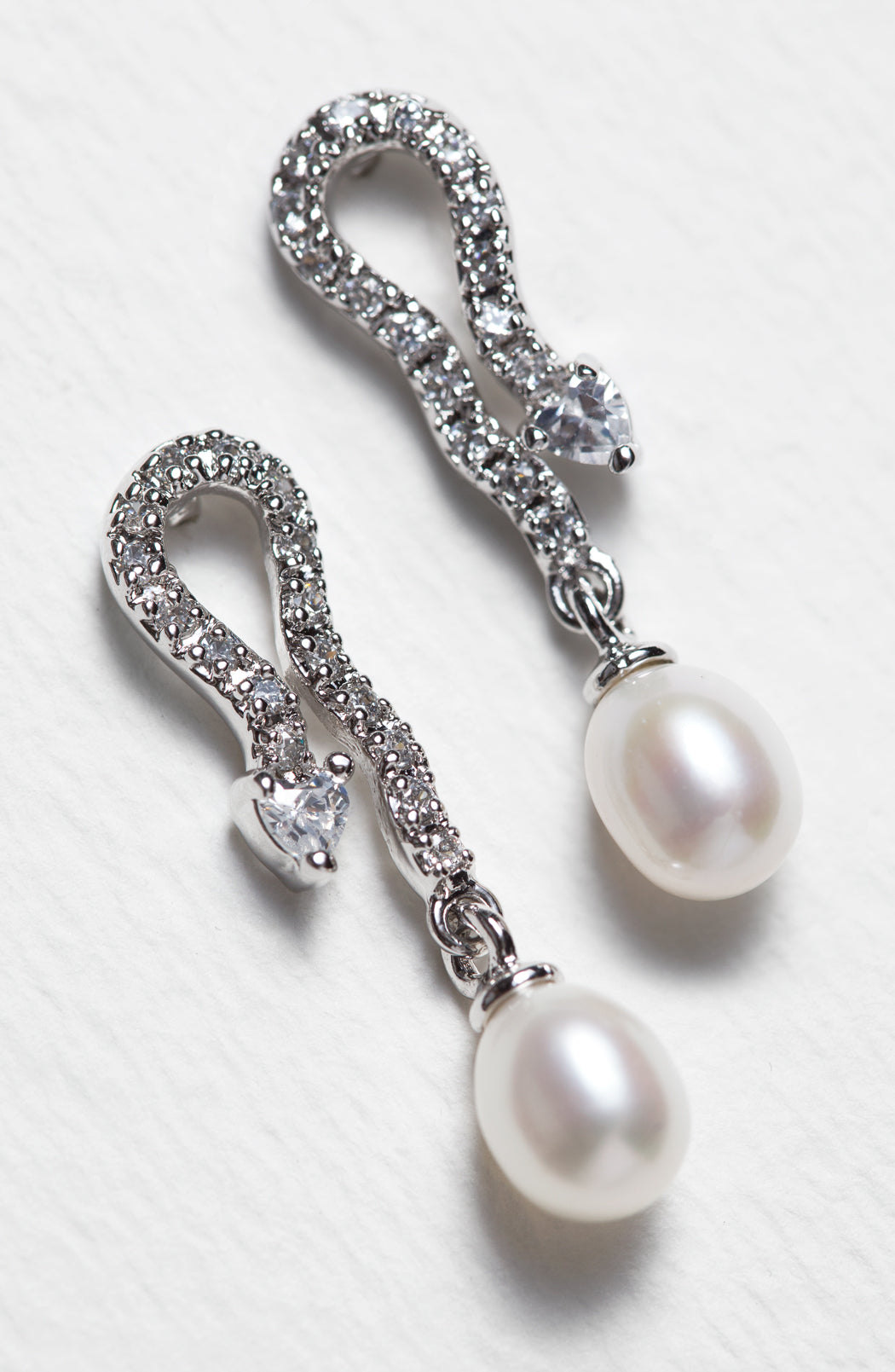 White Vintage Pearl 18K White Gold Earrings | Mix Mix Style [Hot Seller]-Mix MIx Style