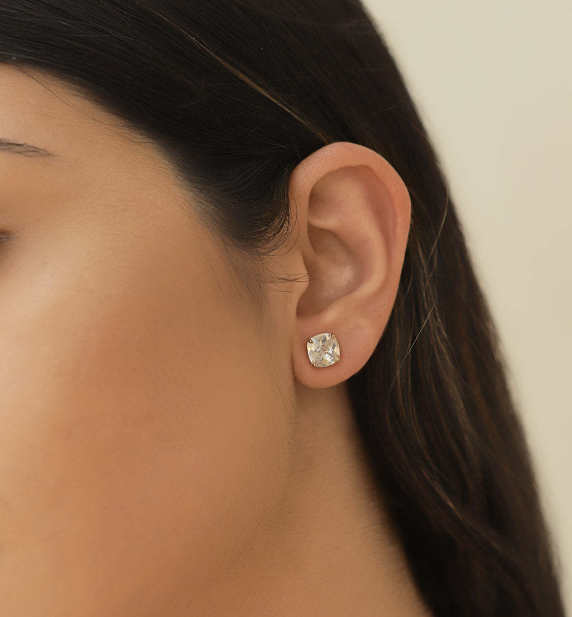 Solitaire Cushion Stud Earrings | Mix Mix Style [Hot Seller]-Mix MIx Style