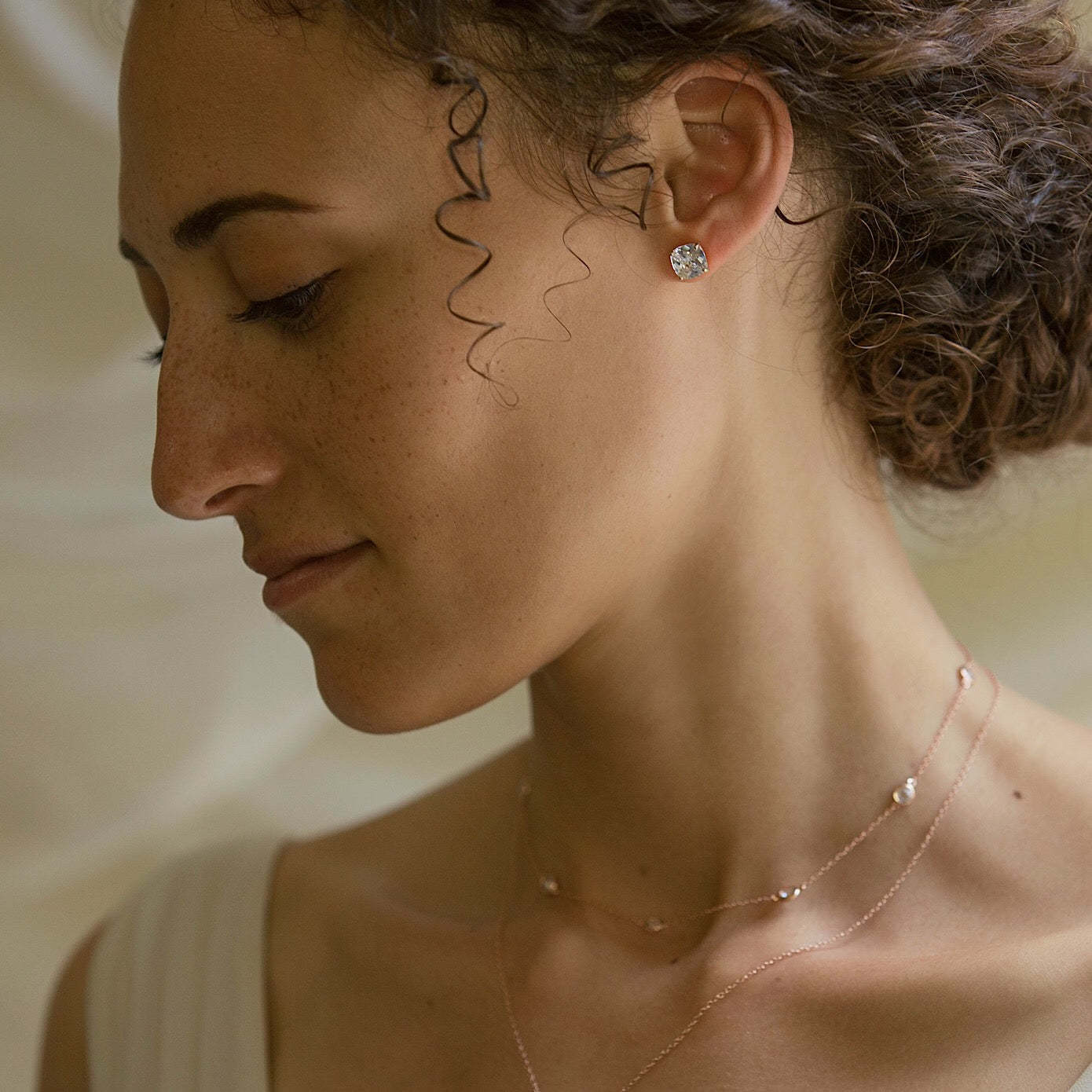 Solitaire Cushion Stud Earrings | Mix Mix Style [Hot Seller]-Mix MIx Style