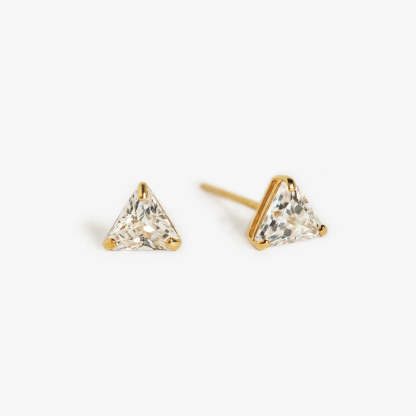 Trinity Stud 18K Gold Plated Earrings | Mix Mix Style [Hot Seller]-Mix MIx Style
