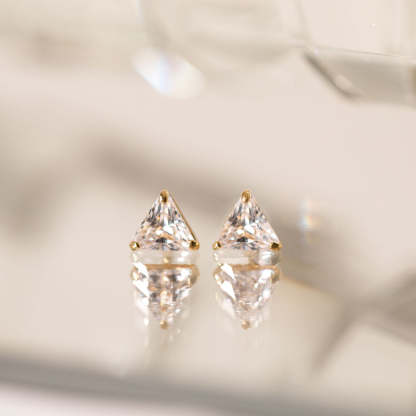 Trinity Stud 18K Gold Plated Earrings | Mix Mix Style [Hot Seller]-Mix MIx Style