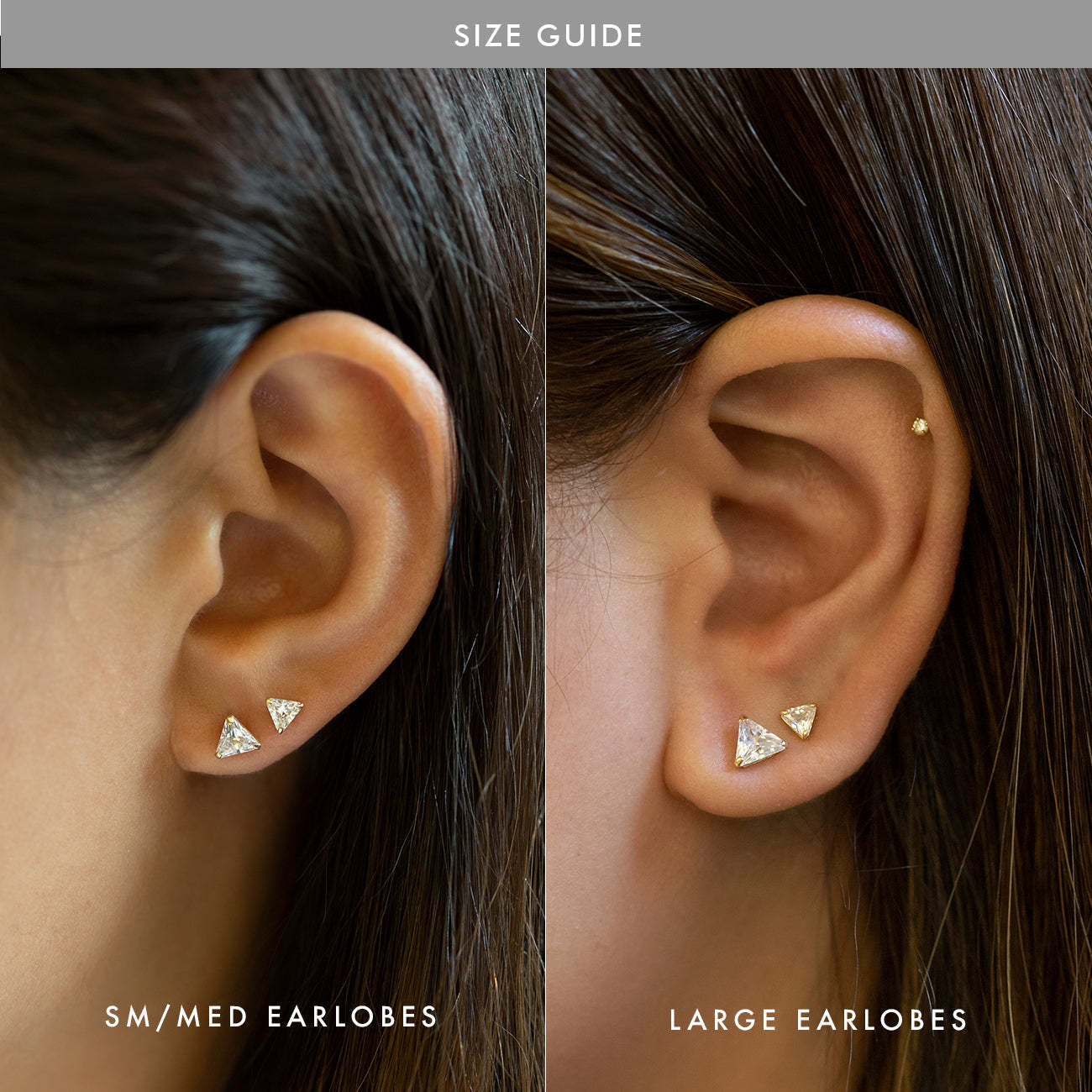 Trinity Stud 18K Gold Plated Earrings | Mix Mix Style [Hot Seller]-Mix MIx Style