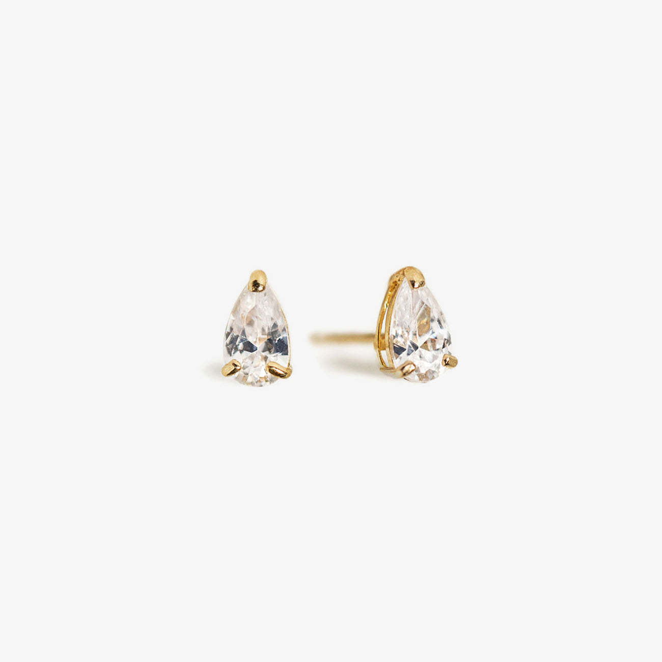 Tiny Pear 14K Solid Gold Studs Earring | Mix Mix Style [Hot Seller]-Mix MIx Style