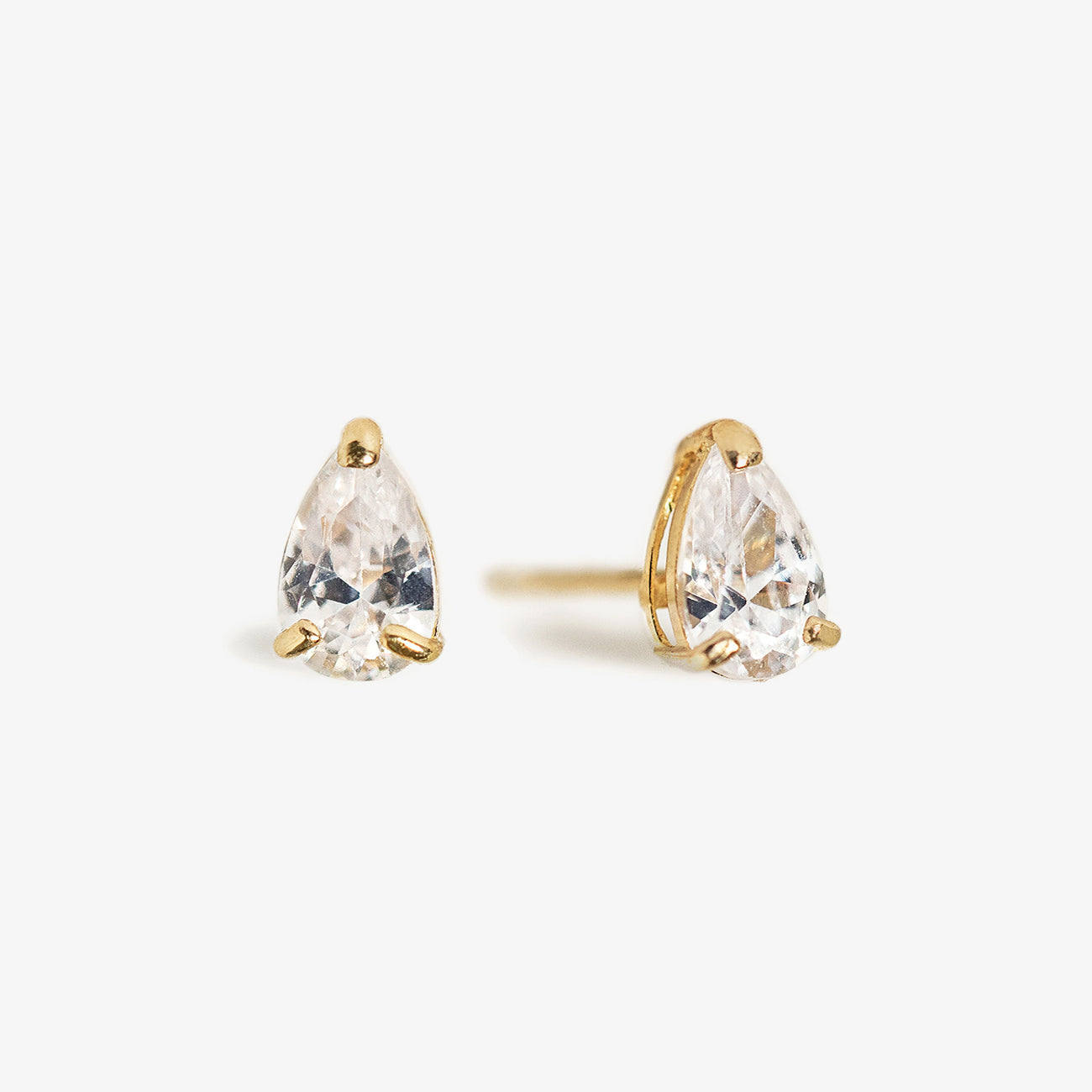 Moissanite Pear 18K Gold Plated Studs | Mix Mix Style [Hot Seller]-Mix MIx Style