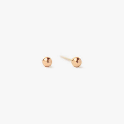 Tiny Sphere 18K Rose Gold Plated Studs | Mix Mix Style [Hot Seller]-Mix MIx Style