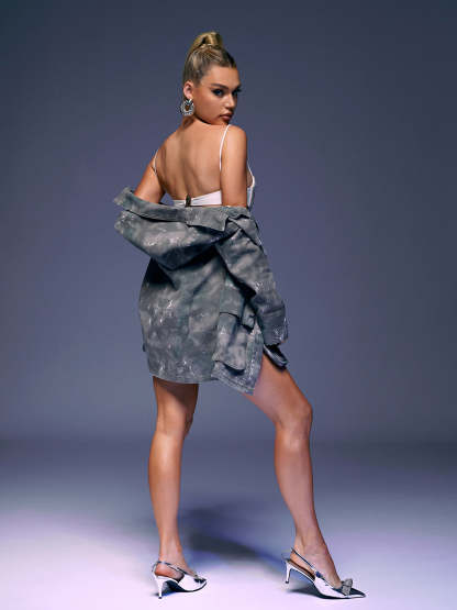 Camouflage Pocket Zipper Denim Mini Skirt | Mix Mix Style [Hot Seller]-Mix MIx Style