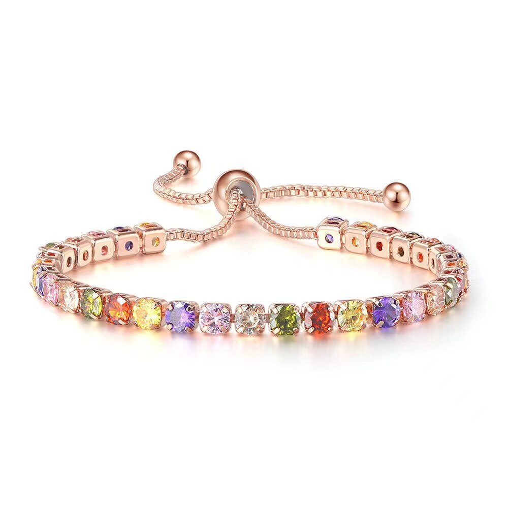 Elegant Colorful Moissanite Diamonds 18k Gold Plated | Mix Mix Style [Hot Seller]-Mix MIx Style