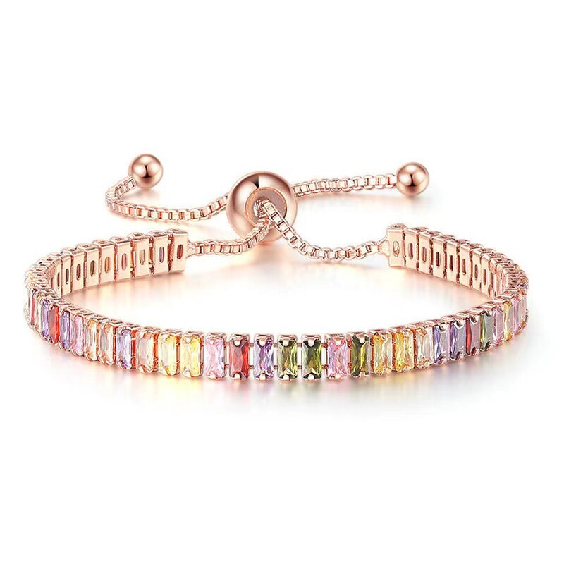 Elegant Colorful Moissanite Diamonds 18k Gold Plated | Mix Mix Style [Hot Seller]-Mix MIx Style