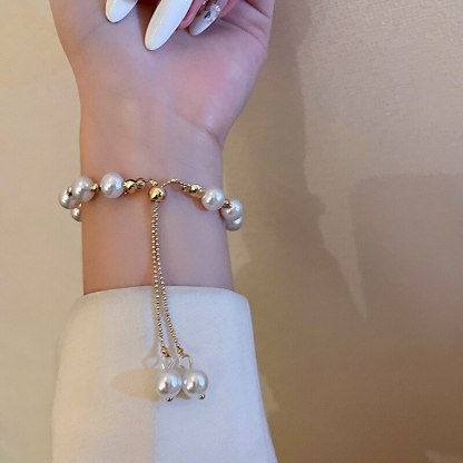 Elegant Akoyaa Pearl 18k Gold Plated Bracelet | Mix Mix Style [Hot Seller]-Mix MIx Style