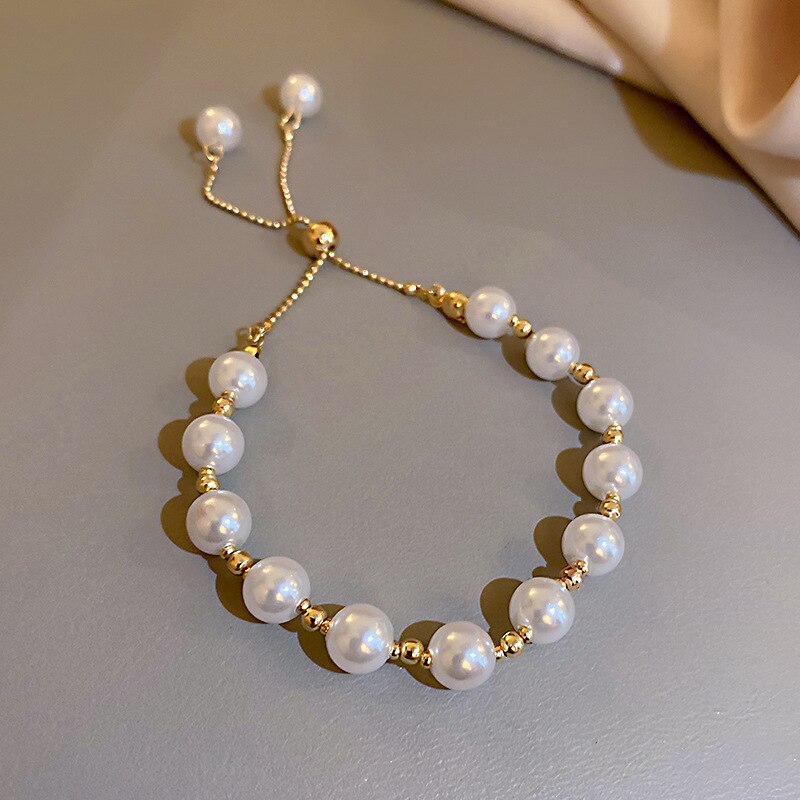 Elegant Akoyaa Pearl 18k Gold Plated Bracelet | Mix Mix Style [Hot Seller]-Mix MIx Style