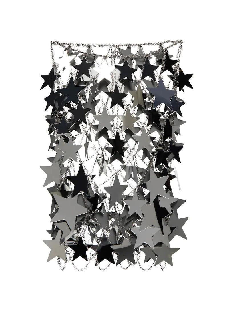 Ellis Star Chainmail Skirt In Silver-Mix MIx Style