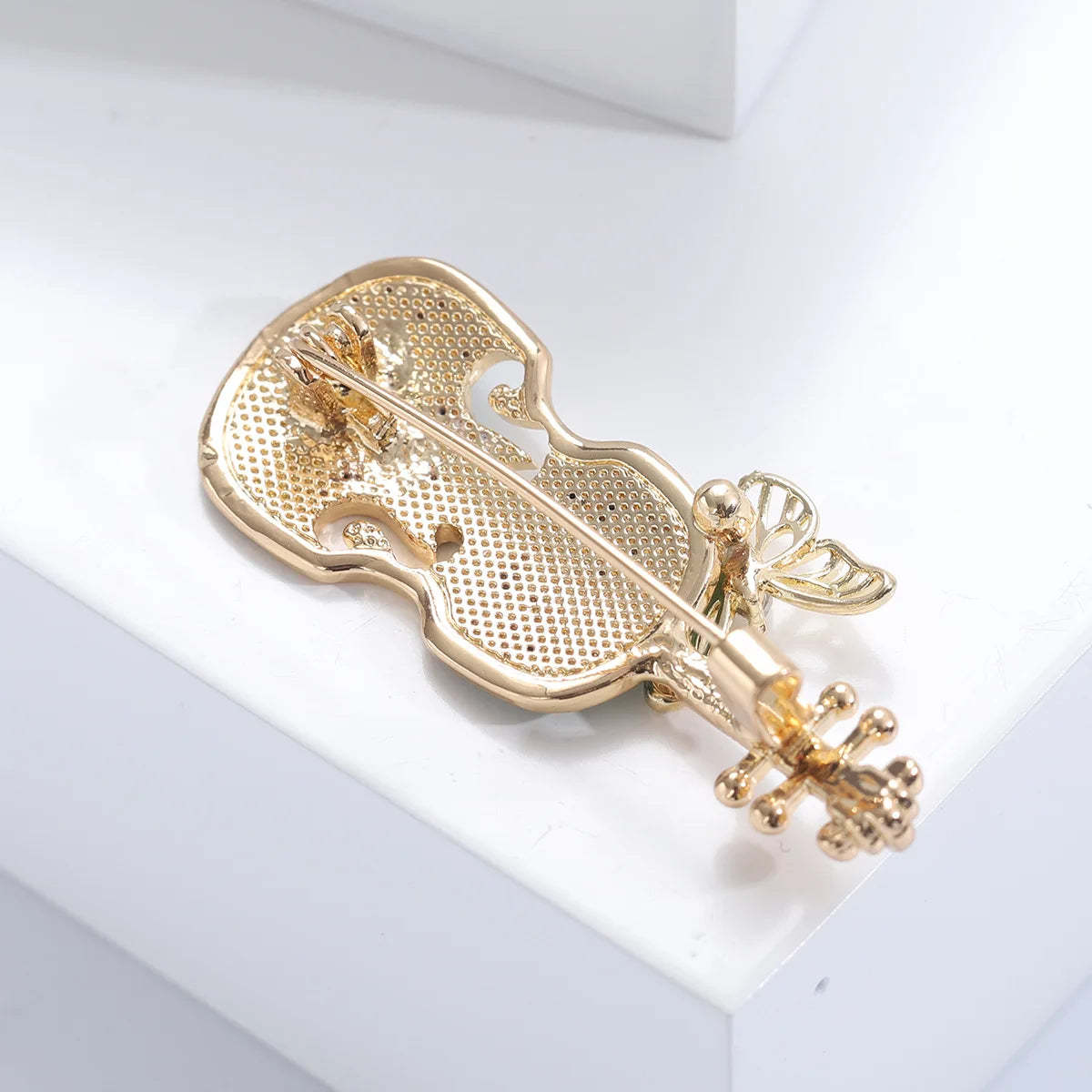 Enameled Butterfly Violin 2 Color Party Office Party Banquet Pin Brooch Gift | Mix Mix Style [Hot Seller]-Mix MIx Style