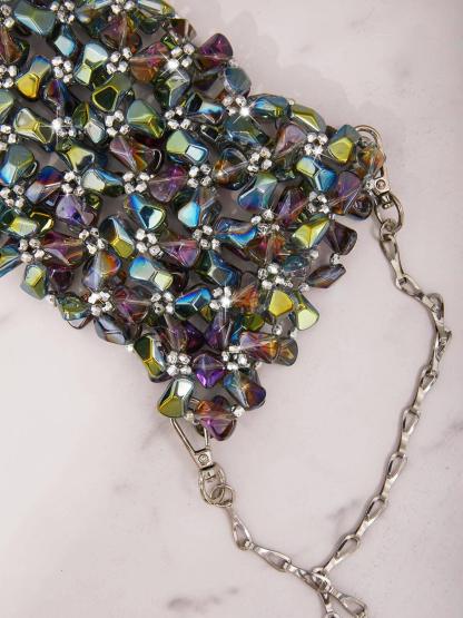 Erica Multi Crystal Cutout Bag Handbags & Evening Bags | Mix Mix Style [Hot Seller]-Mix MIx Style