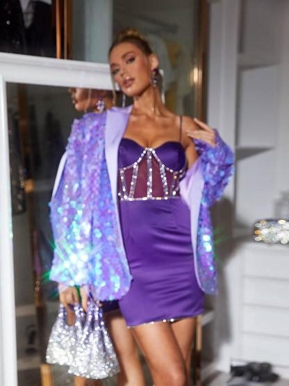 Etoile Sequin Blazer-Mix MIx Style