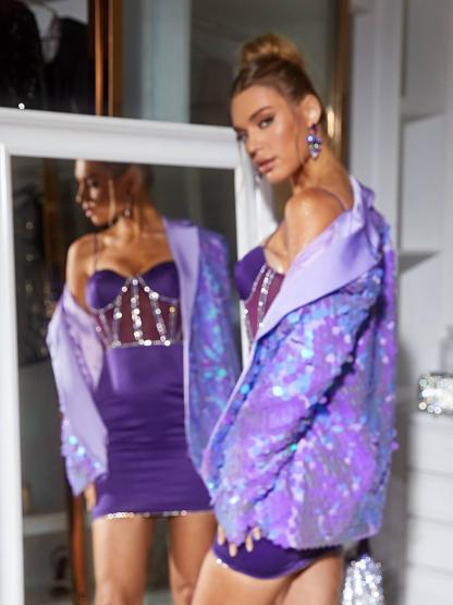 Etoile Sequin Blazer-Mix MIx Style