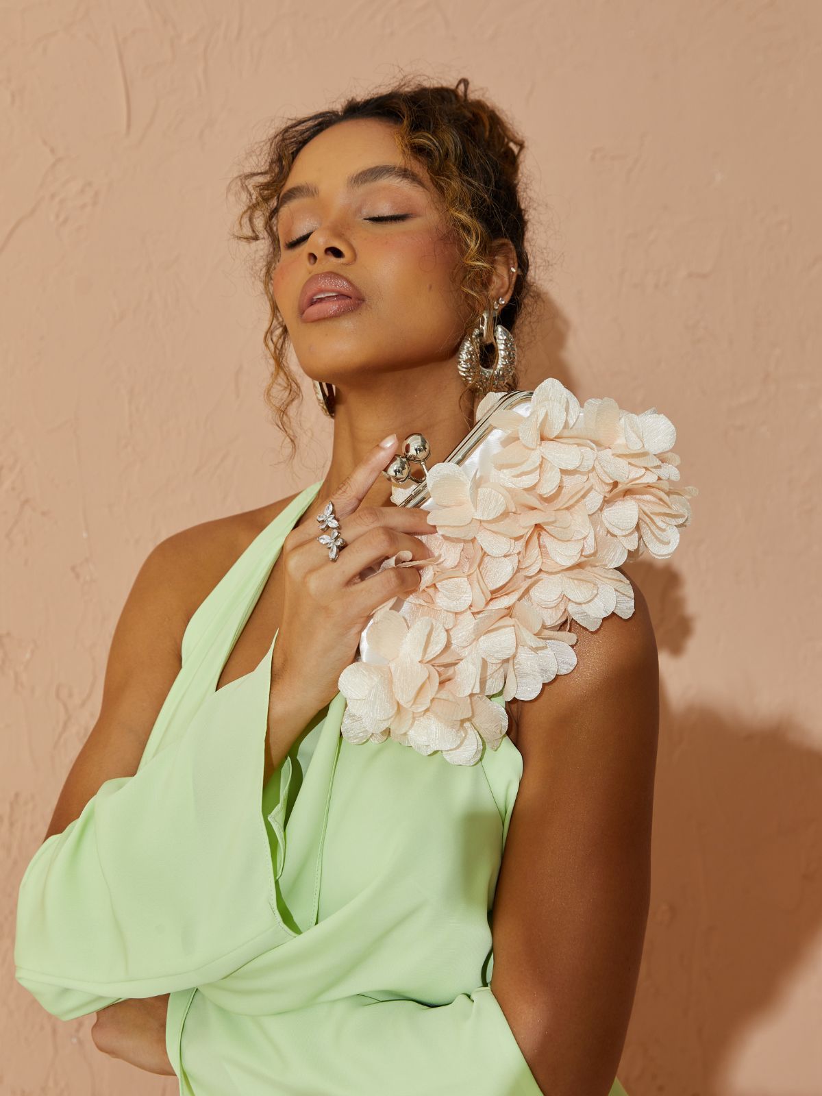 Ettore Petal Clutch Handbags & Evening Bags | Mix Mix Style [Hot Seller]-Mix MIx Style