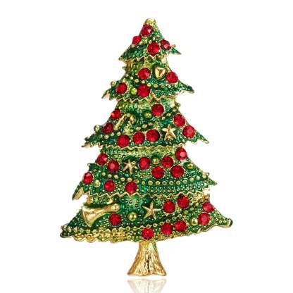 Christmas Tree Brooches Fashion Colorful Diamonds Xmas Gift Brooch Pins Accessories | Mix Mix Style [Hot Seller]-Mix MIx Style