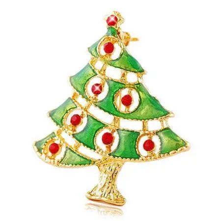 Christmas Tree Brooches Fashion Colorful Diamonds Xmas Gift Brooch Pins Accessories | Mix Mix Style [Hot Seller]-Mix MIx Style
