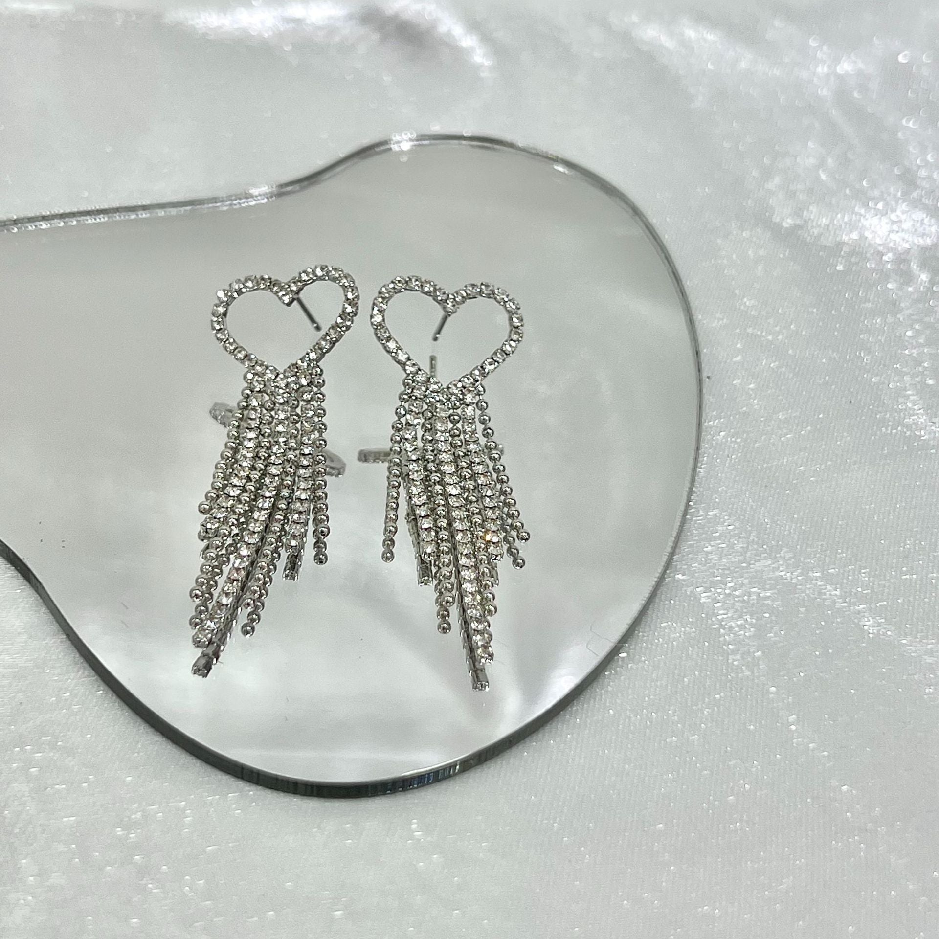 14K Gold Plated 925 Sterling Silver Tassel Long Pendant Earrings | Mix Mix Style [Hot Seller]-Mix MIx Style