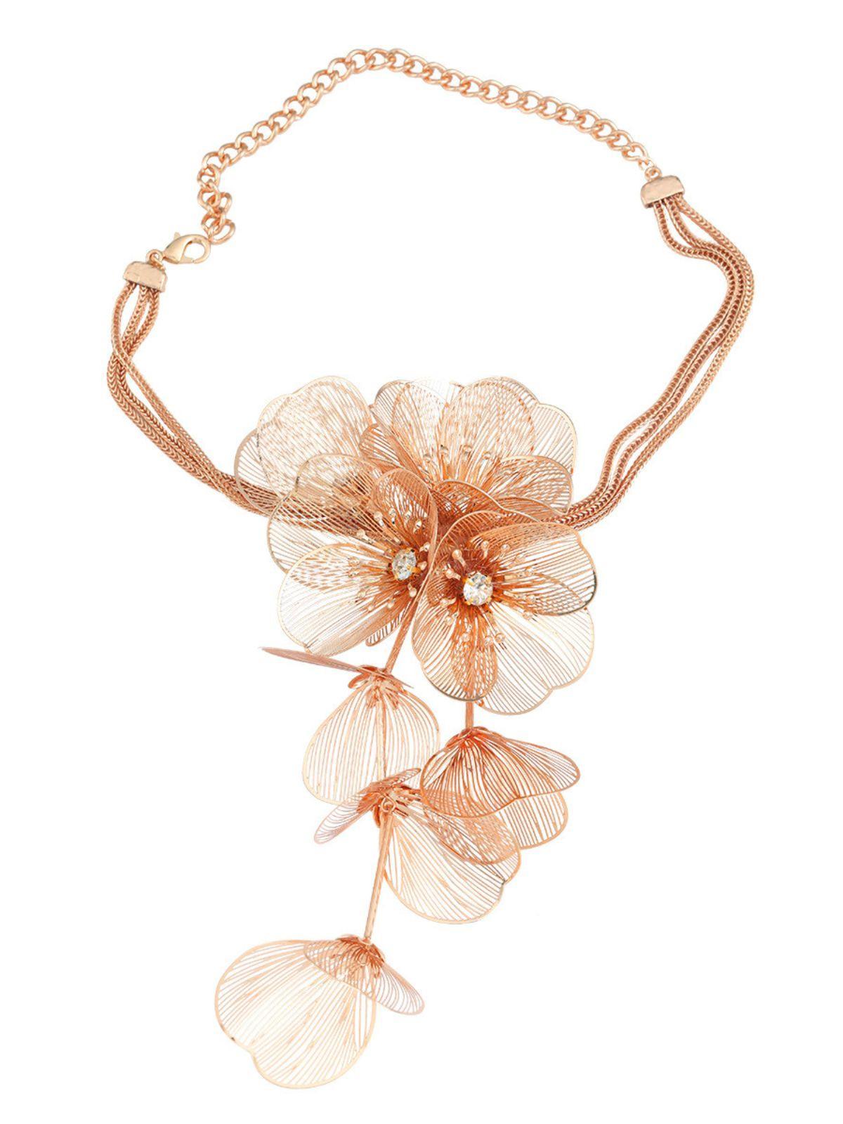 18k Gold Plated Flower Choker | Mix Mix Style [Hot Seller]-Mix MIx Style