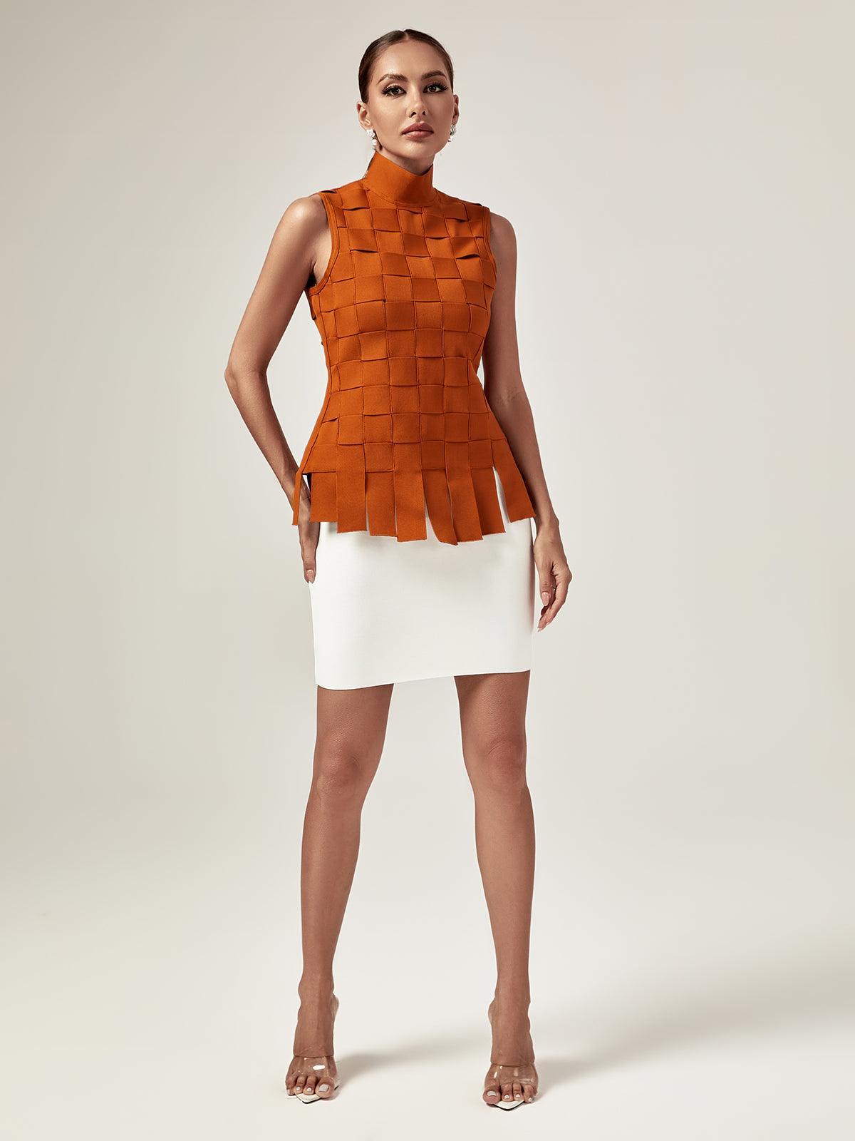 Frankie Plaid Trim Bandage Set-Mix MIx Style