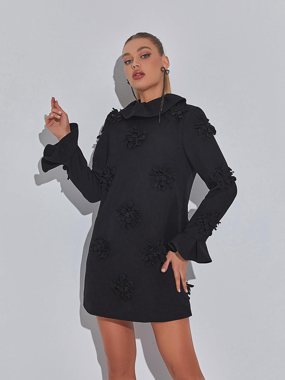 Ginny Floral Ruffle Mini Dress-Mix MIx Style