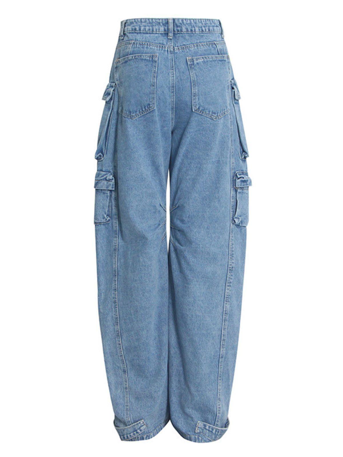 Giulia Denim Pants In Blue-Mix MIx Style