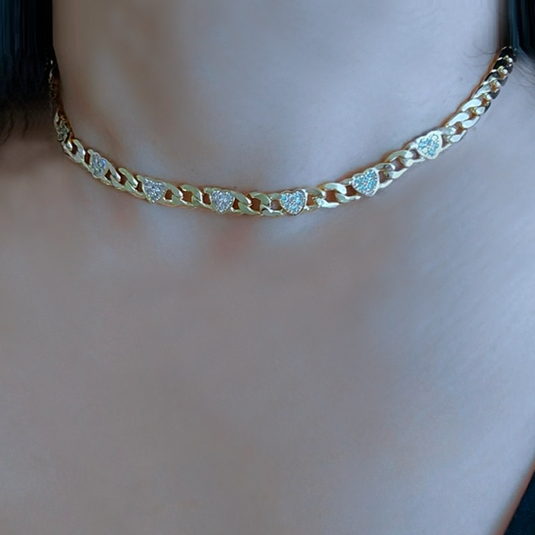 Vienna Paved Hearts Jewelry Set-Mix MIx Style