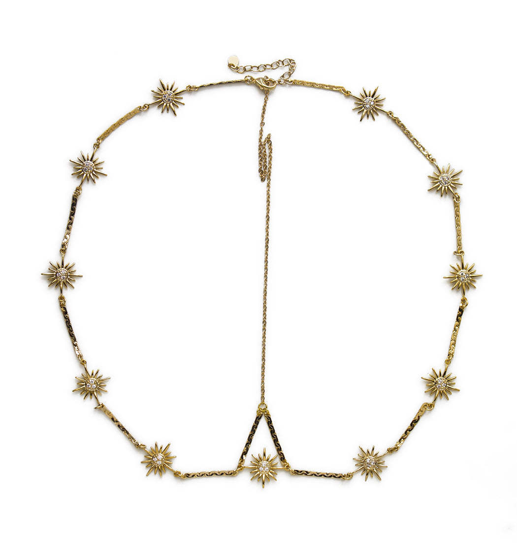 Star Halo 18K Gold Plated Crown Headpiece | Mix Mix Style [Hot Seller]-Mix MIx Style