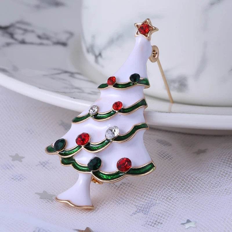 Original Christmas Diamonds Brooch Pin Gift Santa Tree Socks Snowman Gloves Garland | Mix Mix Style [Hot Seller]-Mix MIx Style