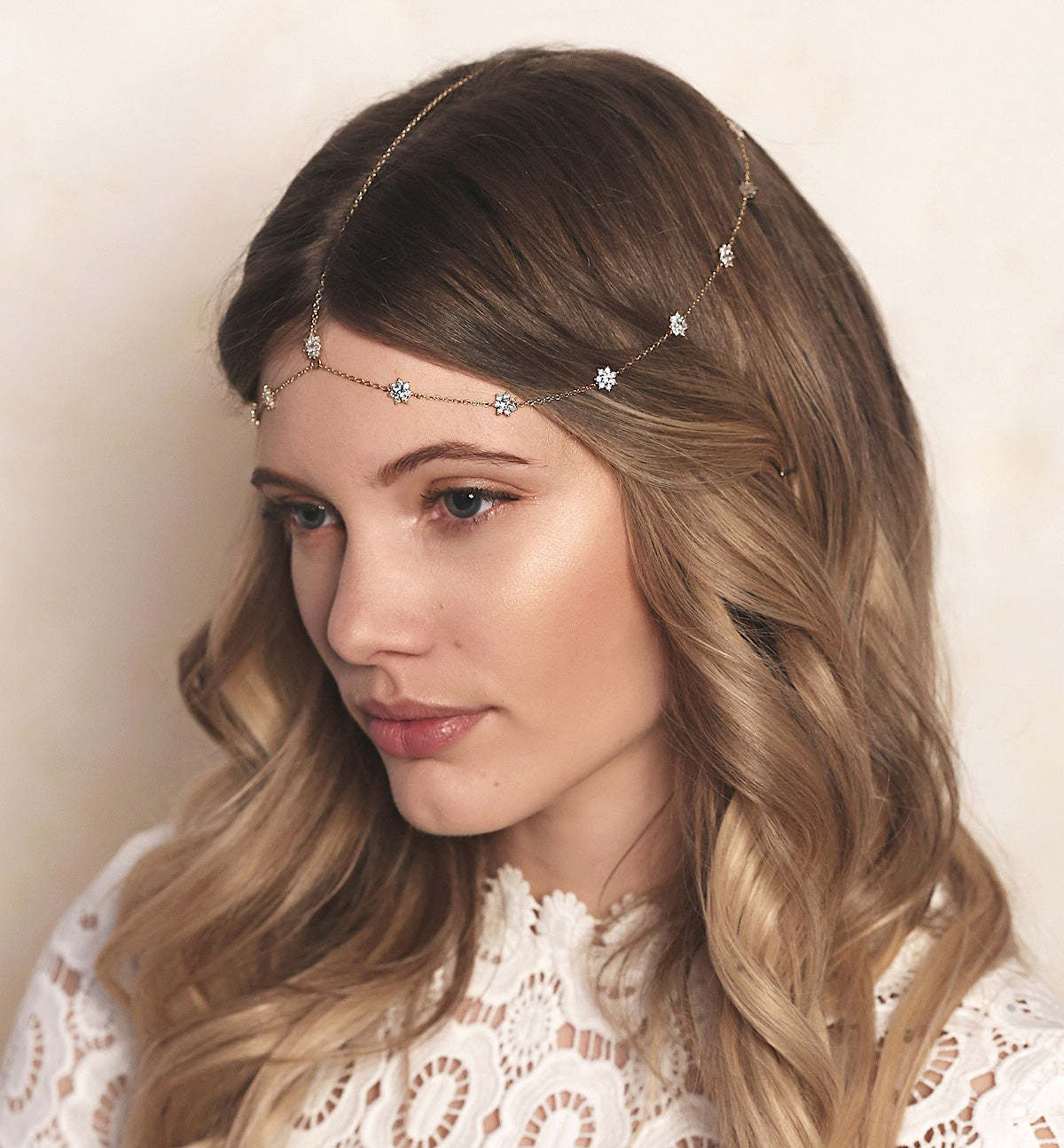 Fleur Dainty Crystal 18K Gold Plated Headpiece | Mix Mix Style [Hot Seller]-Mix MIx Style