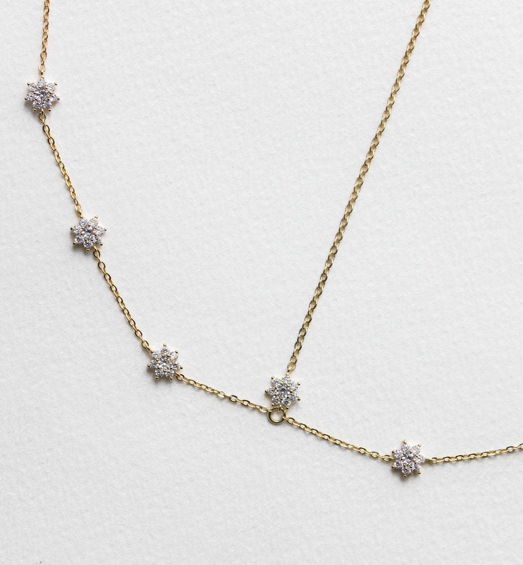 Fleur Dainty Crystal 18K Gold Plated Headpiece | Mix Mix Style [Hot Seller]-Mix MIx Style