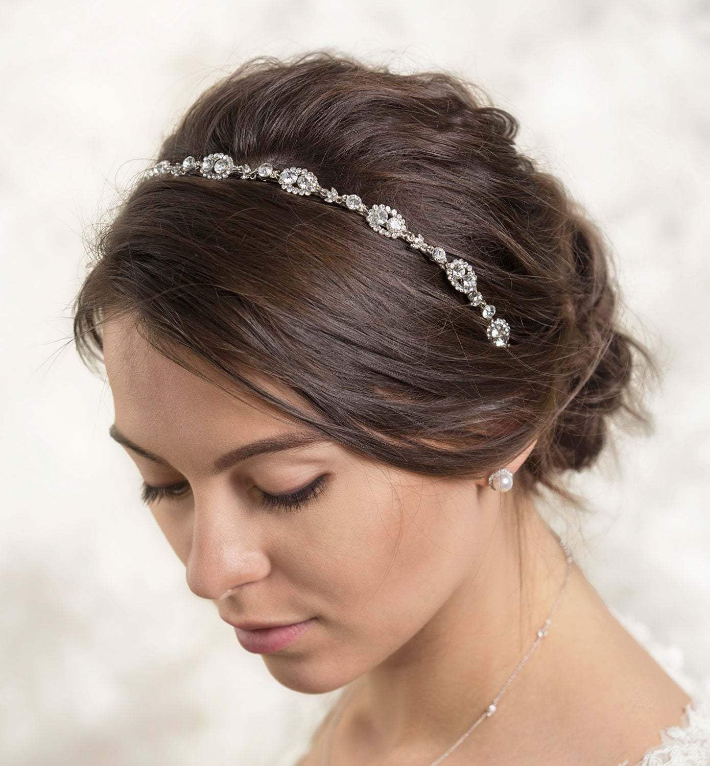 Headband 18K White Gold with Ribbon | Mix Mix Style [Hot Seller]-Mix MIx Style