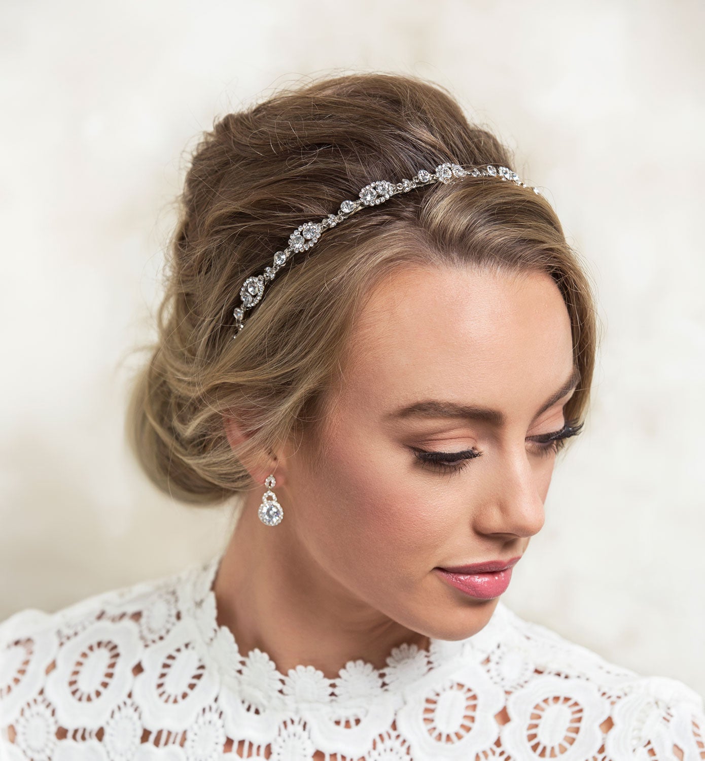 Headband 18K White Gold with Ribbon | Mix Mix Style [Hot Seller]-Mix MIx Style