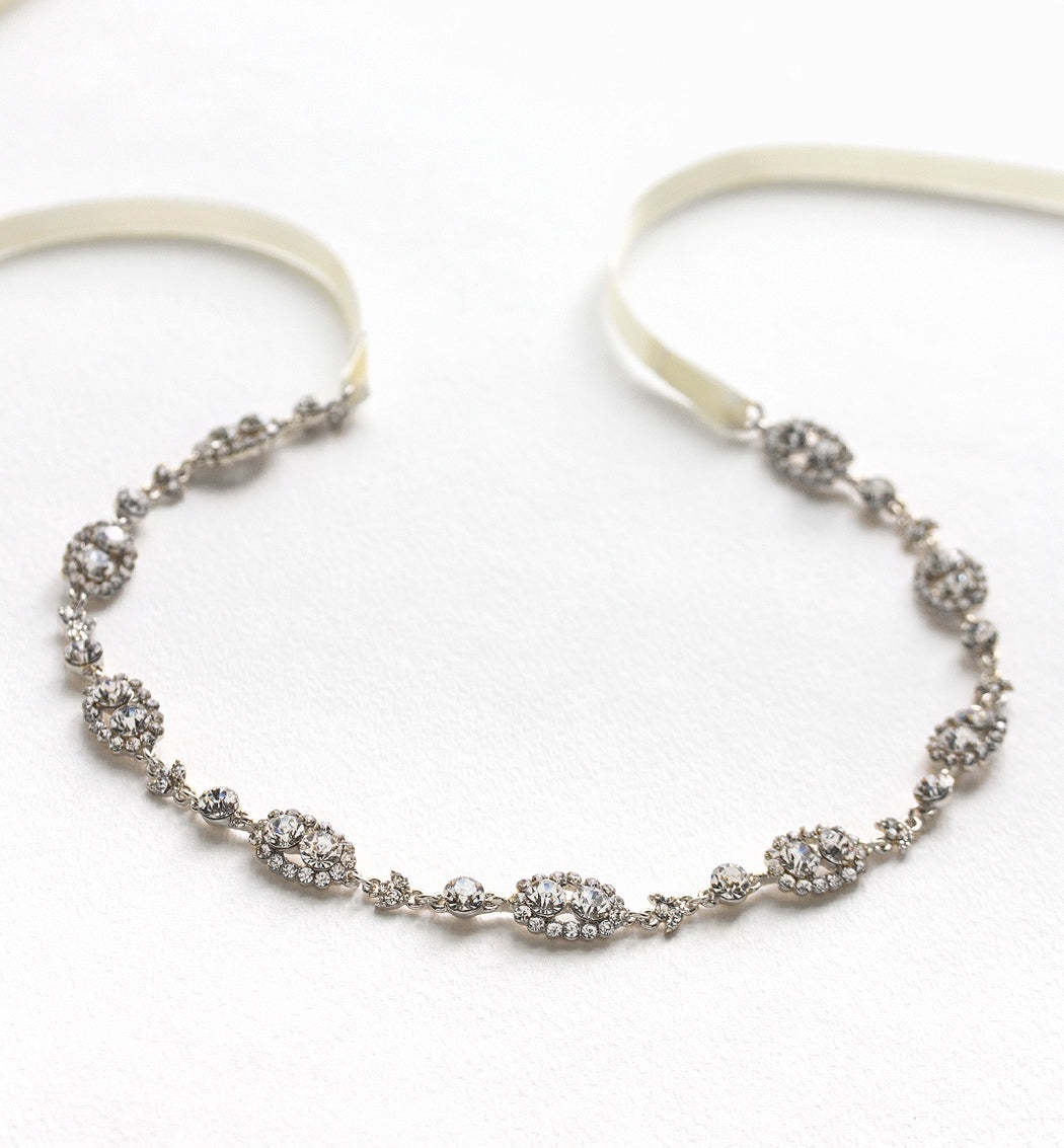 Headband 18K White Gold with Ribbon | Mix Mix Style [Hot Seller]-Mix MIx Style