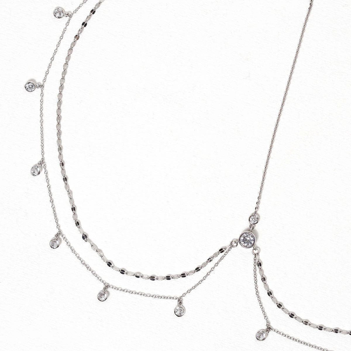 Crystal Chain 18K White Gold Headpiece | Mix Mix Style [Hot Seller]-Mix MIx Style