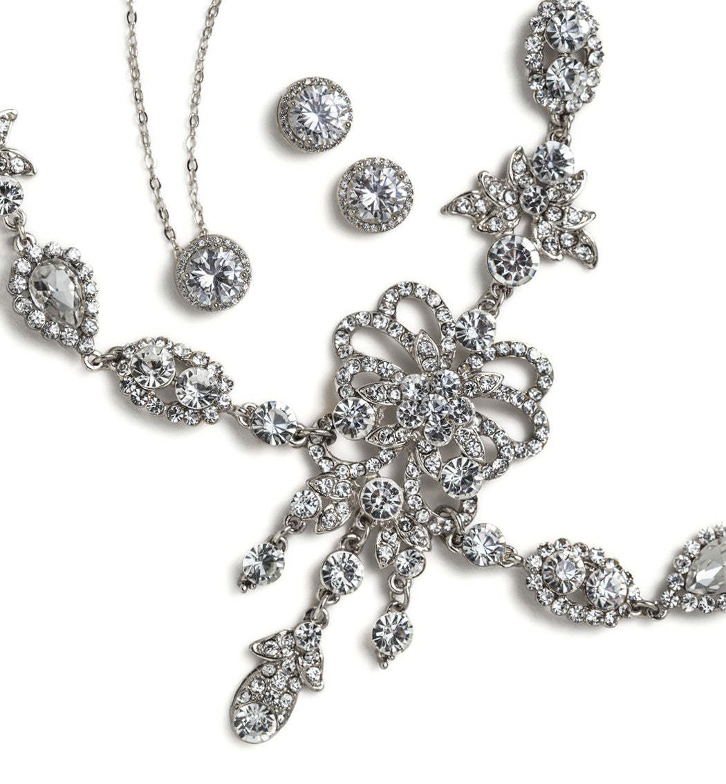 Moissanite 18K White Gold Headpiece | Mix Mix Style [Hot Seller]-Mix MIx Style