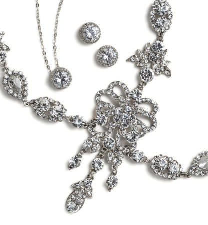 Moissanite 18K White Gold Headpiece | Mix Mix Style [Hot Seller]-Mix MIx Style