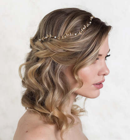 Pearl 18K Gold Plated Headband | Mix Mix Style [Hot Seller]-Mix MIx Style